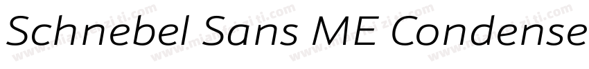 Schnebel Sans ME Condensed Light字体转换